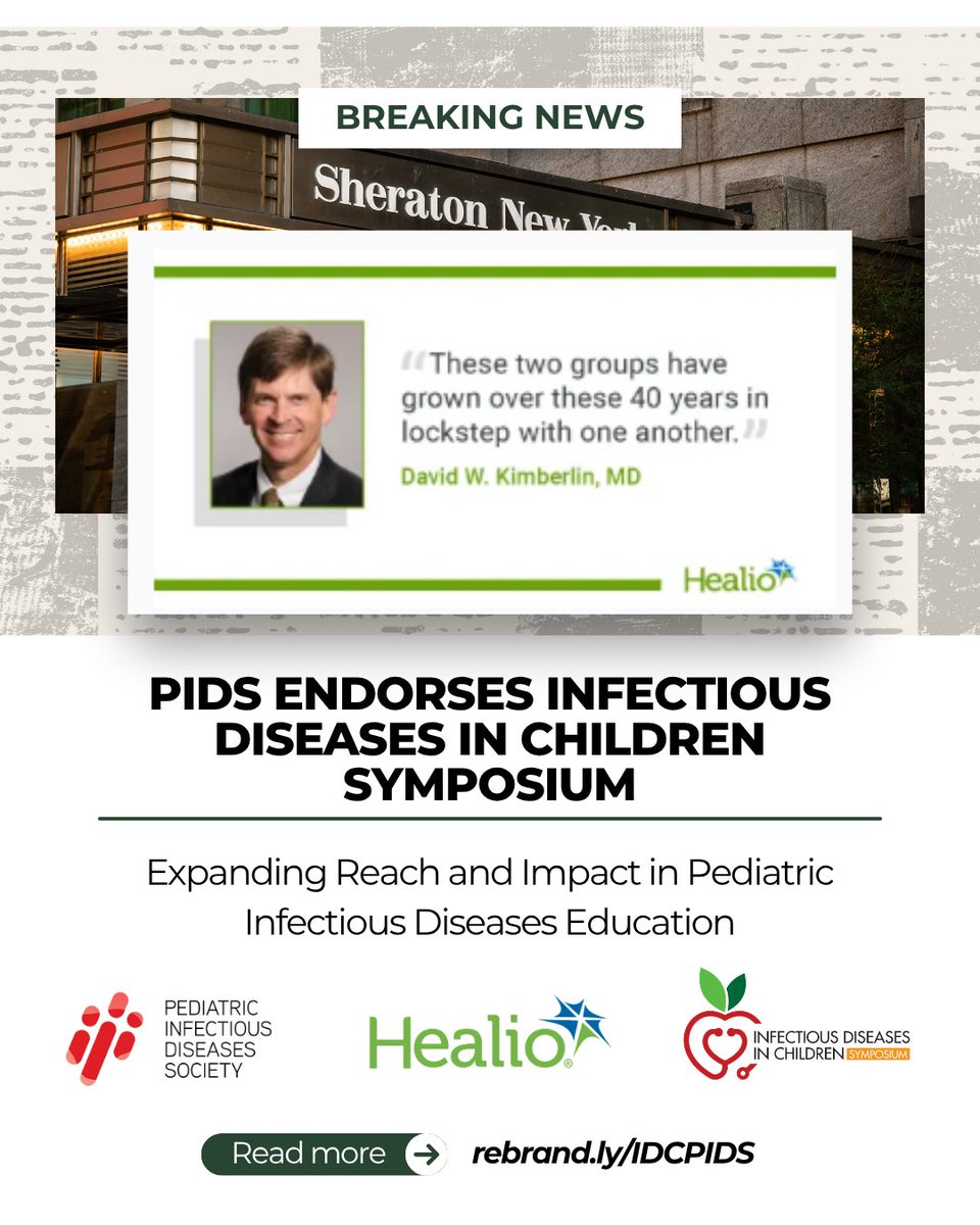 IDCNewYork's tweet photo. @PIDSociety has officially endorsed the Infectious Diseases in Children Symposium. Read the full announcement from @IDinChildren and learn how this partnership strengthens expert-led education, clinical updates and collaboration in pediatric care. 

View: https://t.co/a3zdhVHH7j https://t.co/qkSUy3vZob