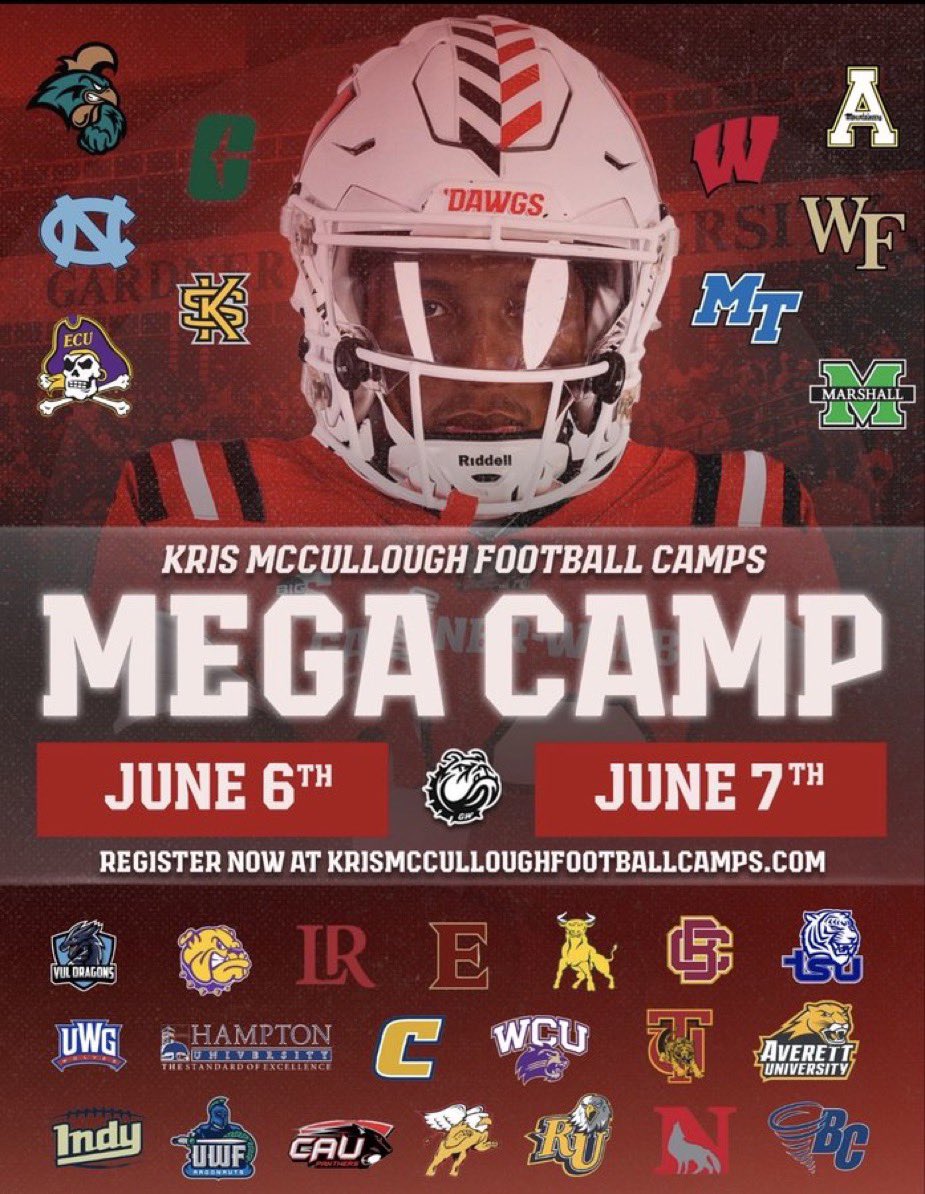 HenryKelowitz's tweet photo. I am grateful to receive the mega camp invite from Coach Shaw and the other staff at Gardner Webb University. @CoachShaw_Jake @GWUFootball https://t.co/nsxTXR7aWI