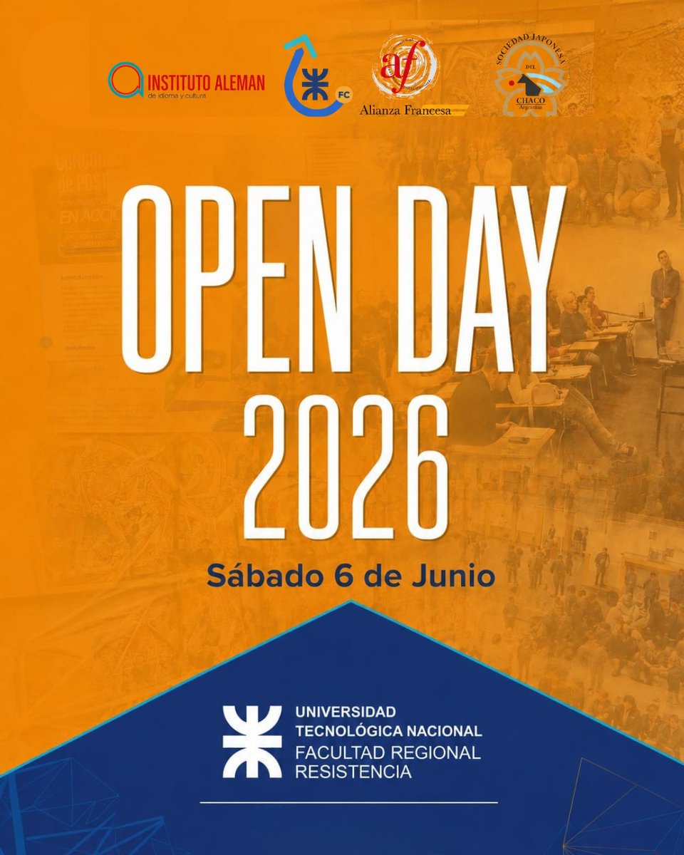 UTN_FRRE's tweet photo. ¡Llega el Open Day 2026! 🚀🌎
Te invitamos a esta nueva edición donde vas a poder conocer todo sobre oportunidades de estudio en el exterior, becas, idiomas y experiencias reales de ex-becarios. 
¡Inscribite completando el formulario!
https://t.co/PDzbSPZvDR https://t.co/XluQnYPjqK