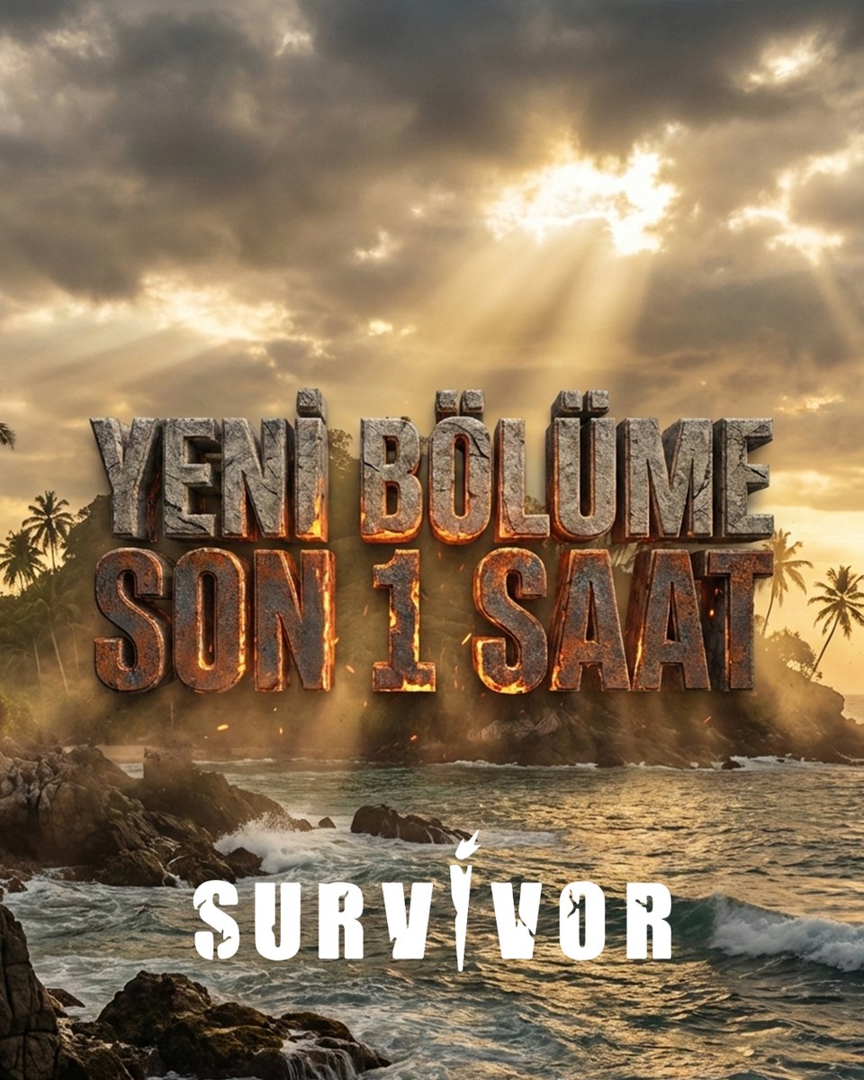tv8's tweet photo. Son 1 saat! #Survivor2026 Ünlüler - Gönüllüler yeni bölümüyle bu akşam 20.00’de TV8’de. #Survivor2026 #Ünlüler #Gönüllüler https://t.co/sDBlkq8zCf