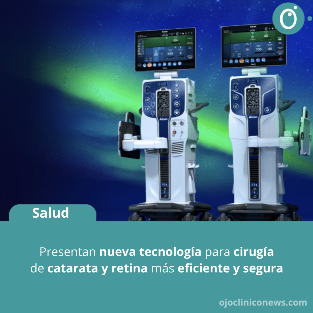 ojocliniconews's tweet photo. 📢👁️  Alcon anunció un nuevo sistema para cirugía de #retina y #catarata más segura, rápida y eficiente, con mayor estabilidad en el ojo y que además acelera el procedimiento quirúrgico, con menos daño a las estructuras oculares.
📌 Checa los detalles https://t.co/Do5PAi5Xlr https://t.co/gVL2X1gAVG