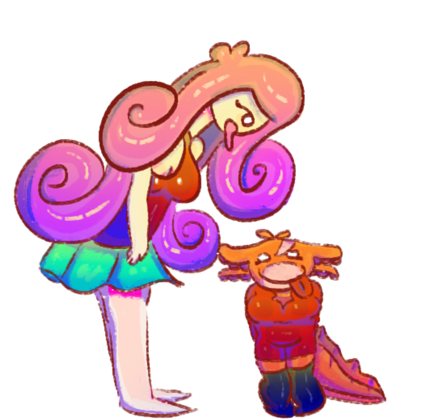 CrumbleKoek's tweet photo. Drawing harmony every day until Splatoon 4 releases day 992

Weekly Harmony #66, Harmony looking at a very small, short girl

8 days left t'ill day 1000!! https://t.co/8RHfKcnwhk