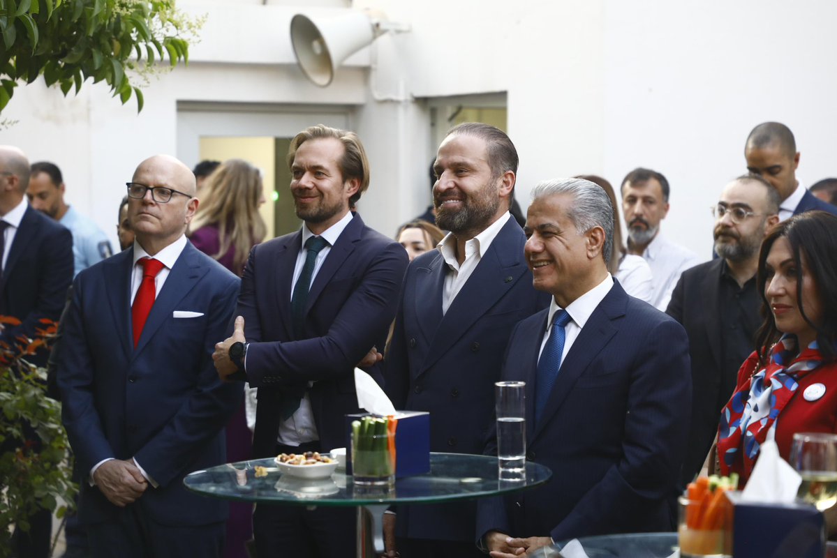 DShadala's tweet photo. Amb. Patrick Durel presented the insignia of Knight of the National Order of Merit to Yann Braem.
Congratulations to Consul General Braem on this well-deserved distinction, recognizing his dedicated service and contribution to strengthening relations between France, the KRI&amp;Iraq. https://t.co/hp1HgVL1z4