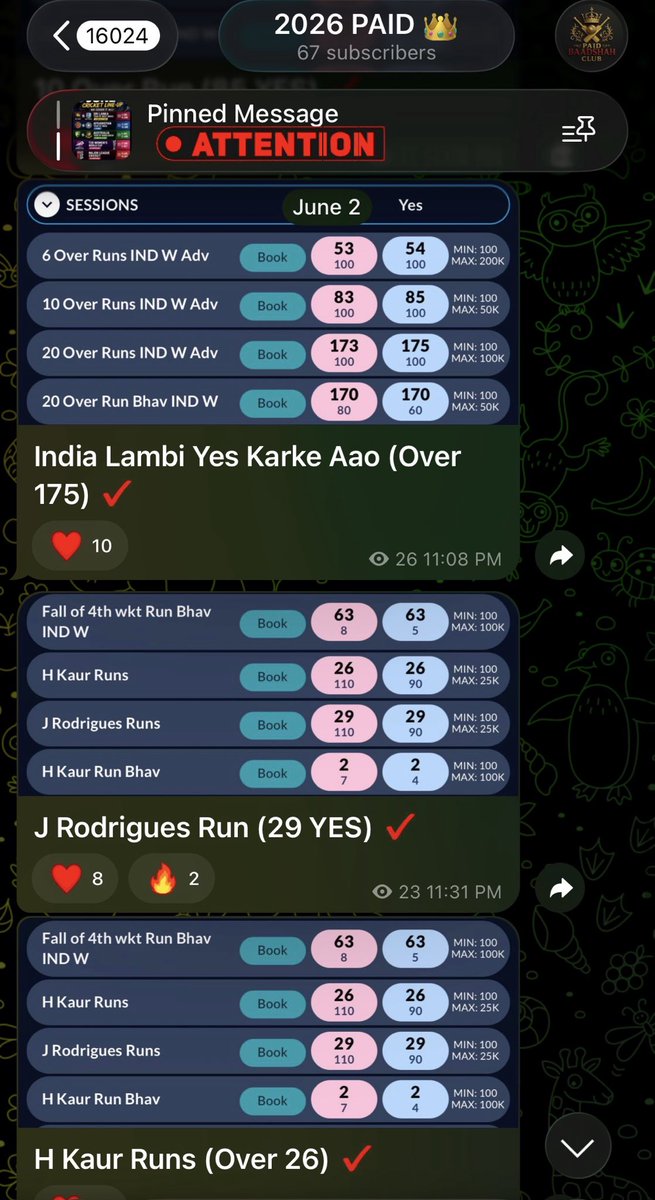 herewegoking's tweet photo. What a profitable day in 🌌🌌🌌🌌

• 9/9 Fuckin’ Sessions Passed ✔️

Isko bolte hai kaam, Isko bolte hai accuracy, Jo bola wo pass, Lambi Pass, Wicket Calls Pass, Fancy Pass 👑👑

#CricketTwitter #Fancybets #INDw #ENGw https://t.co/umVAC2YP0h