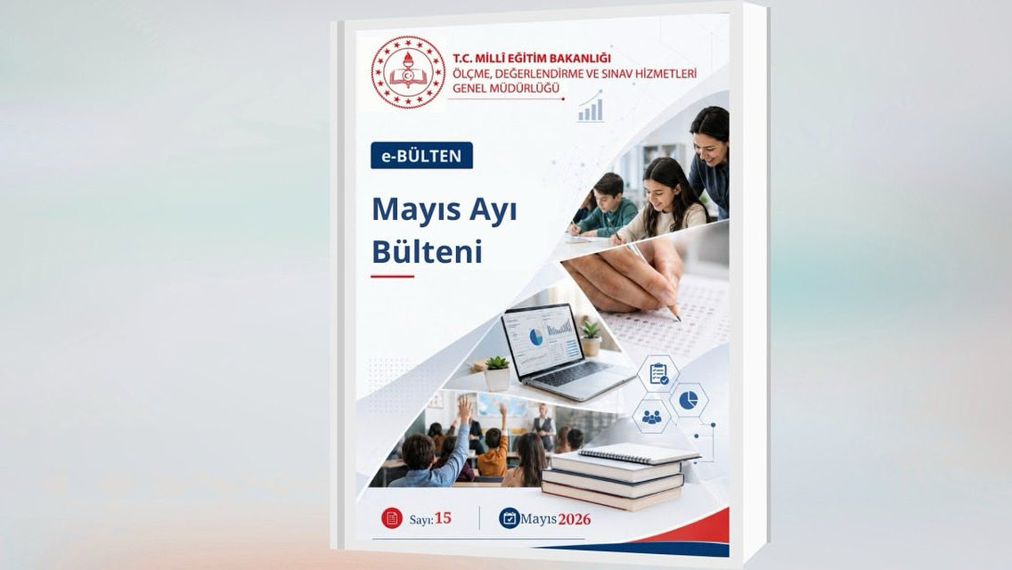 mebodsgm's tweet photo. Ölçme, Değerlendirme ve Sınav Hizmetleri Genel Müdürlüğümüzün 2026 yılı mayıs ayındaki çalışmaları e-bülten olarak yayımlandı.
e-Bültene ulaşmak için ⤵️
https://t.co/leYB5yz1LA
@tcmeb 
@Yusuf__Tekin 
@farukyelkenci 
@erdalkilinc27 https://t.co/4C9FhpK4h5