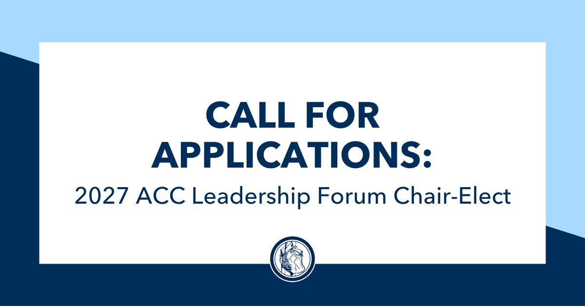 ACCinTouch's tweet photo. Call for Applications 📣

Do you have strong #ACCLeadership experience, excellent communication skills and a passion for advancing the College’s Mission? Apply today to be the next Chair-Elect for ACC Leadership Forum!

🗓️ Deadline: July 7
🔗 Learn more: https://t.co/mIz6ssrO53 https://t.co/rQblbNOyYw