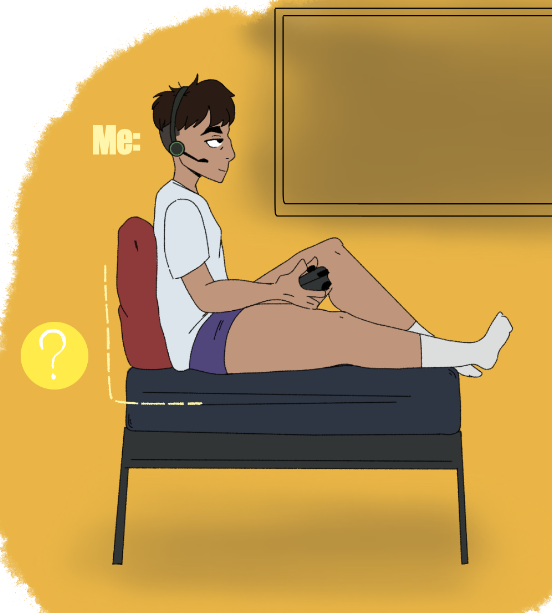 highhoper114's tweet photo. Posture checking while gaming is standard. Then there's me. @sanrinifem1  #FunnyGaming #GamerLife #DigitalArt #Femboy #CorrectGamingPosture #PostureCheck #RelatableGamer https://t.co/Bwt9TjAYfW