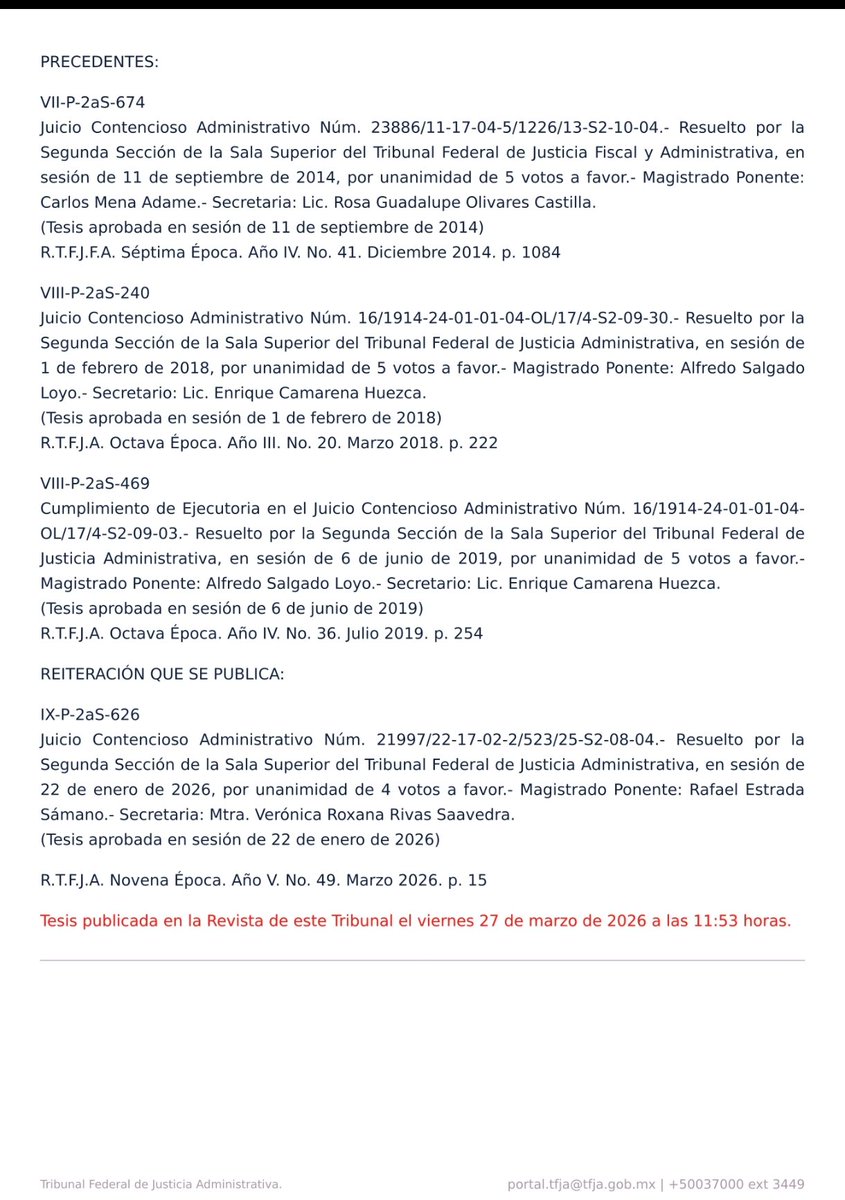 erik_ortuno's tweet photo. 📢⚖️ Ojo con esta tesis del TFJA: la cancelación de una sociedad en el Registro Público de Comercio NO implica automáticamente su extinción para efectos fiscales.

💡 Mientras no se cumplan los avisos, declaraciones, dictámenes y plazos previstos en la legislación fiscal, la autoridad puede seguir ejerciendo sus facultades de comprobación y determinar créditos fiscales.

🚨 Cerrar una empresa en lo mercantil no significa desaparecer ante el SAT.

📚 La liquidación debe concluir correctamente tanto en materia corporativa como fiscal.

#SAT #Impuestos #Contabilidad #TFJA #DefensaFiscal #Auditoría #Empresas #PersonasMorales #CódigoFiscal #AsesoríaFiscal #LiquidaciónDeSociedades #DerechoFiscal #Contadores #Fiscalistas #México 🇲🇽⚖️📑💰