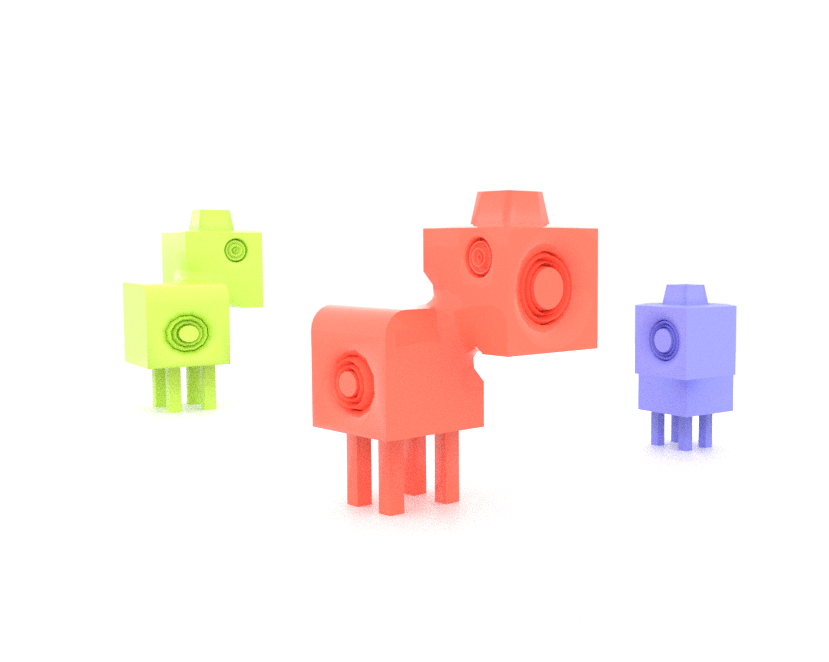 BeeHCU_dev's tweet photo. made these things while practicing a new way of blending objects and it feels like something familar. https://t.co/a1tznIznnJ