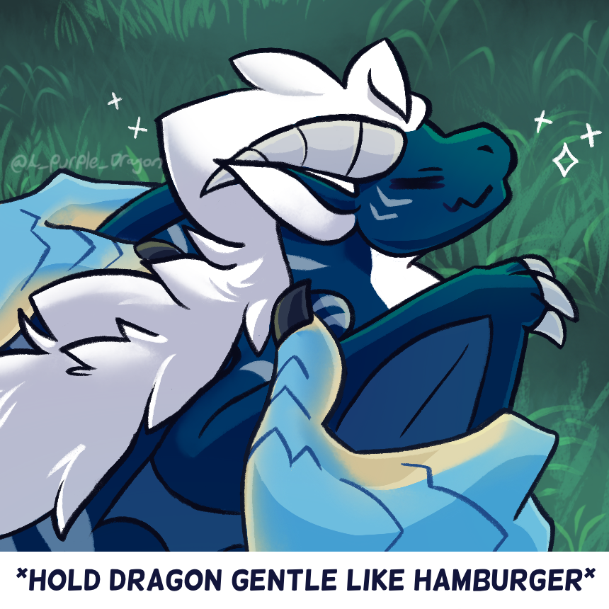 A_Purple_Dragon's tweet photo. Hold Dragon Gentle Like Borger,,, https://t.co/yHxjaAUBCq