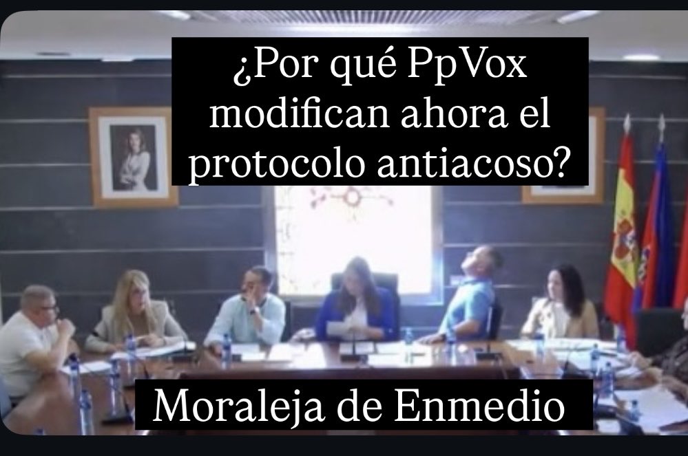 ValleLunaZarza's tweet photo. #PpVox #MoralejaDeEnmedio modifica con urgencia protocolo antiacoso y reconoce problemas reales en su aplicación y exista un caso de acoso en investigación
¿Por qué la reforma llega ahora?
No acusamos a nadie.Exigimos Garantías para quien denuncia.
https://t.co/hIsZS21rE0…. https://t.co/DGfMmnF8nD