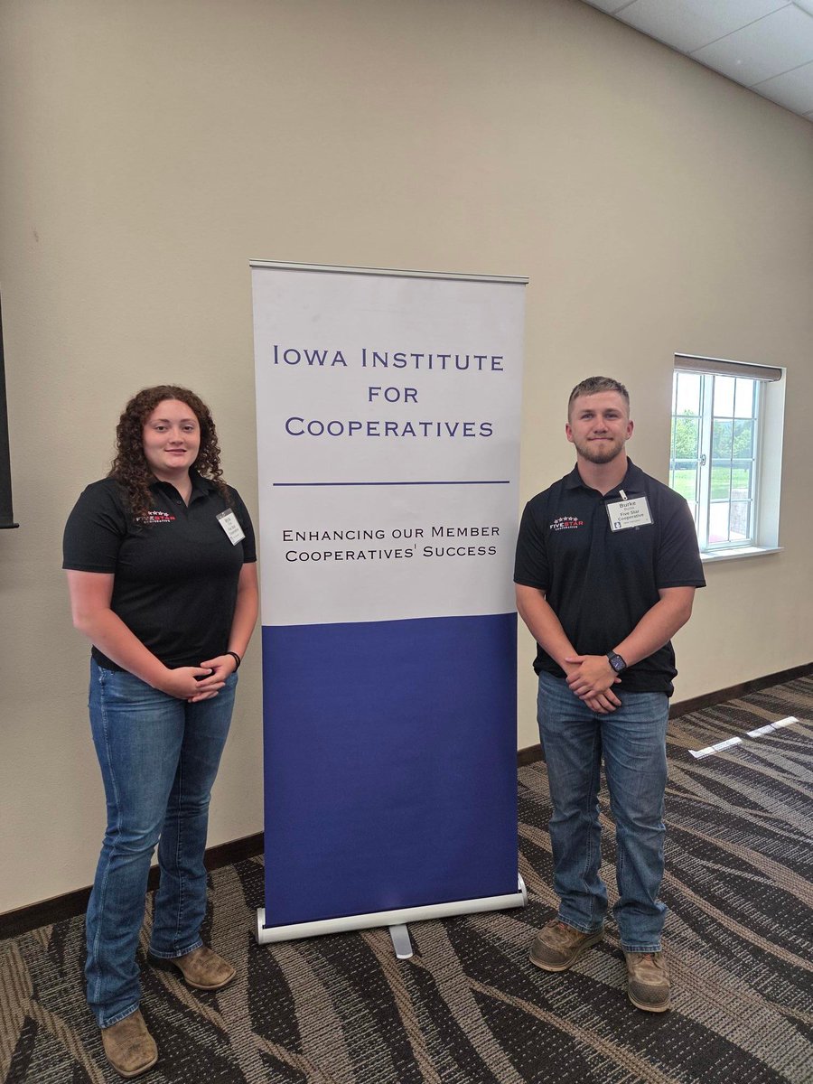 FiveStarCoop's tweet photo. Today, our interns attended the Iowa Institute for Cooperative's Day. We're excited to see what they bring back to Five Star this summer! https://t.co/6YaoRTilP4