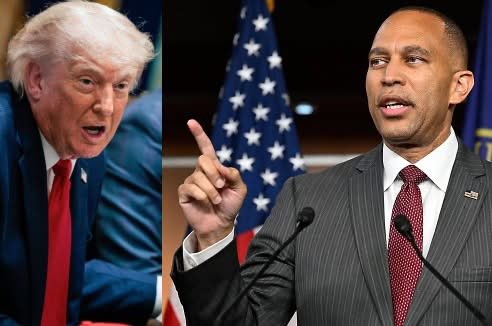 OccupyDemocrats's tweet photo. BREAKING: Leader Jeffries publicly exposes how Trump BRIBED his way into stealing blue seats by offering the Florida Republican state House Speaker a cushy new job! 

President Trump just quietly announced that Florida man Daniel Perez was just given the job of Ambassador to Brazil, with little fanfare. 

But future Speaker Hakeem Jeffries recognized at once what was happening – and took to Twitter to call them out.

Daniel Perez isn’t just anybody. He’s the Florida Republican House Speaker who just violated his own state’s constitution in order to pass wildly racist gerrymanders and give Trump the stolen red seats he wanted – and now he’s getting his reward. 

“There it is.”

“The Florida House Speaker traded a gerrymandered congressional map in the middle of the decade for an Ambassadorship.”

“The culture of corruption is happening in plain sight. Remember in November,” wrote Jeffries.

While it’s not particularly surprising at this point, it is still shocking in its brazenness. Donald Trump is tearing our democracy apart at the seams, replacing it with a pay-for-play network of corruption, graft, and bribery.

The only way we can possibly stop him is to take back control of the House and Senate, put Speaker Jeffries back in charge, and start holding these crooks accountable – one by one.