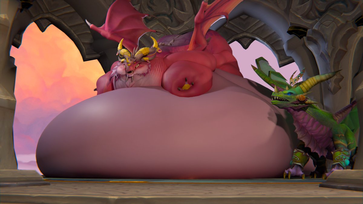 ExtrudedS's tweet photo. The strength of the Dragonqueen had its limits even if her gluttony seemingly did not. Bound to the Seat of the Aspects, Alexstrasza tasked the red dragonflight with bringing any invader to her to "deal with"

Blob o dragon, full of life
Might do more but this all I got for now https://t.co/ZwowV5TaQA
