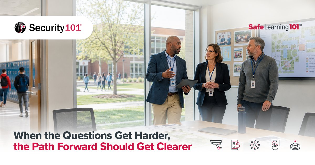 Security_101's tweet photo. Are we prepared?

For many schools and campuses, that question is driving more informed conversations around safety, readiness, and next steps.

Start a conversation now: https://t.co/aQVUxyqQxb

#K12 #HigherEd #SchoolSafety #Security101 #TEAM101 https://t.co/N8c0fl2ghe