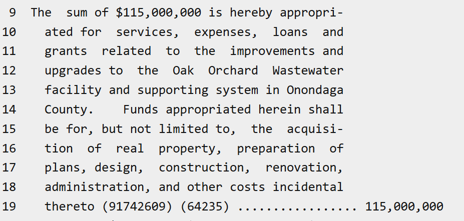 PolicyEngineer's tweet photo. Looks like NYS taxpayers are getting hit with another $115 million in costs for Micron's still-unbuilt plant outside Syracuse, this time to cover sewer upgrades. https://t.co/dMbdsnfsI4