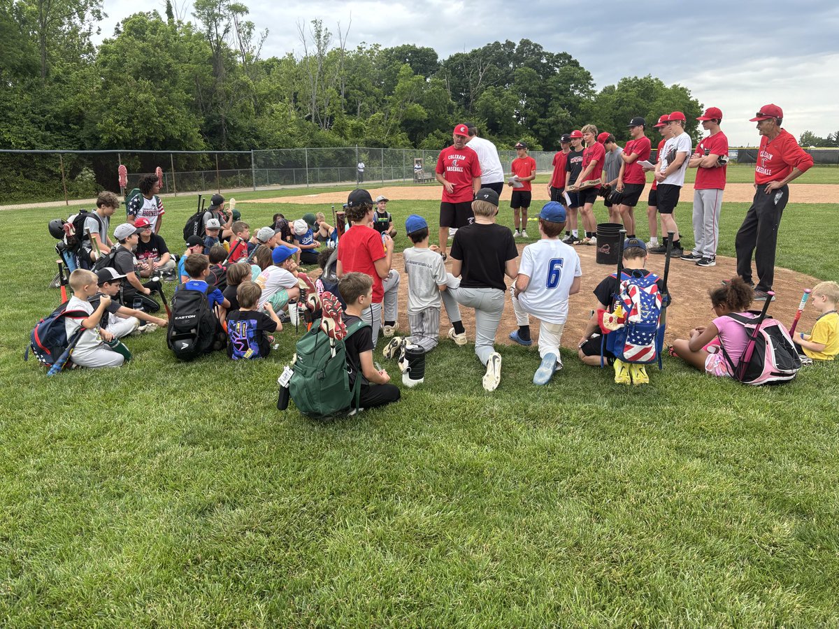 CRainBaseball's tweet photo. It’s been an amazing 2 days of camp so far. Day 3 brings competitions, evaluations and more fun. This is my favorite off season event. 
#WeAreColerain https://t.co/Vmfv2P2Gd0