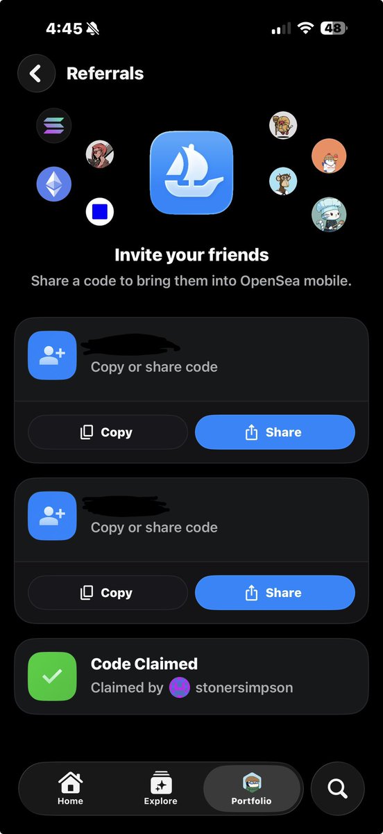 gerrydoteth's tweet photo. Someone claim the code I got two codes left who needs?! Gotta be active on OpenSea https://t.co/6r64LuFvVv