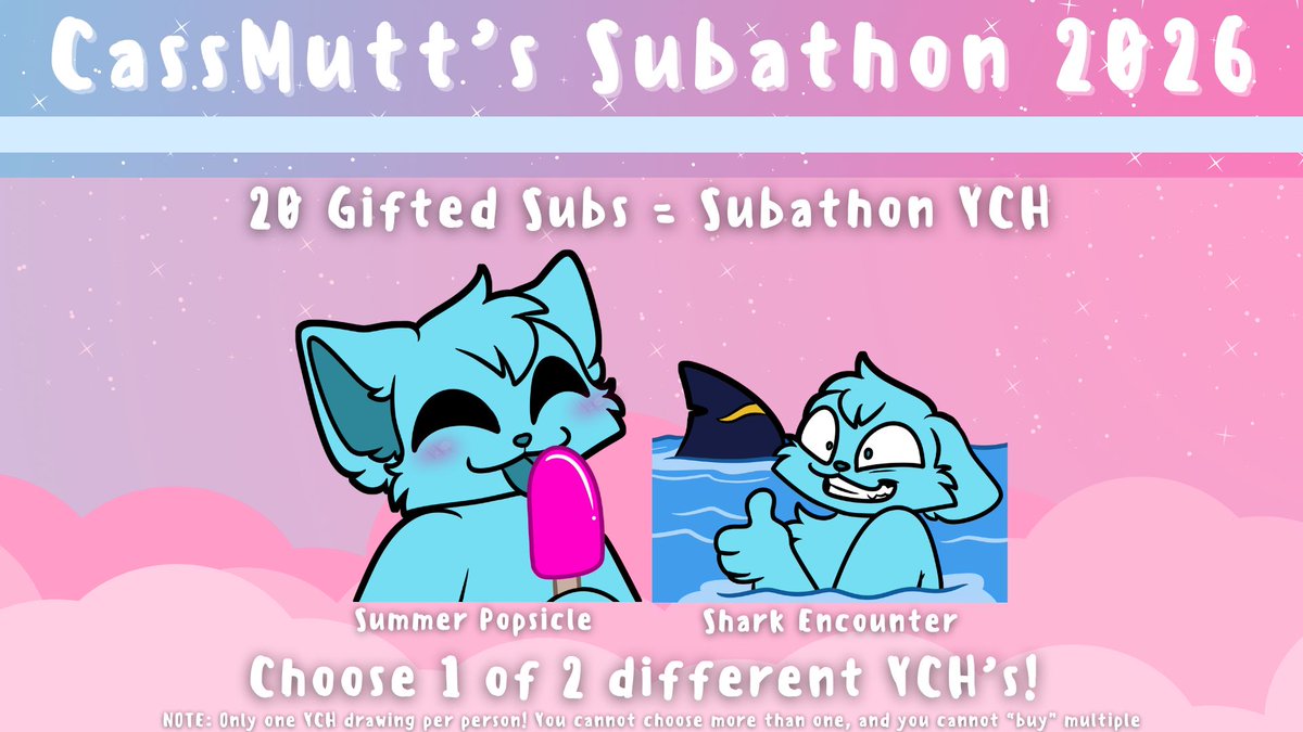 CassMutt's tweet photo. IT'S DAY 5 OF THE SUBATHON! We are inching closer to the 1000 Sub Goal and having chat order a pizza for the household 😳 

We've got A LOT to do today and we need YOU to come keep the party going! Raise that timer, get those prizes, earn more goodies!

https://t.co/HdIVPswJhA https://t.co/fpQ3iMUYzp