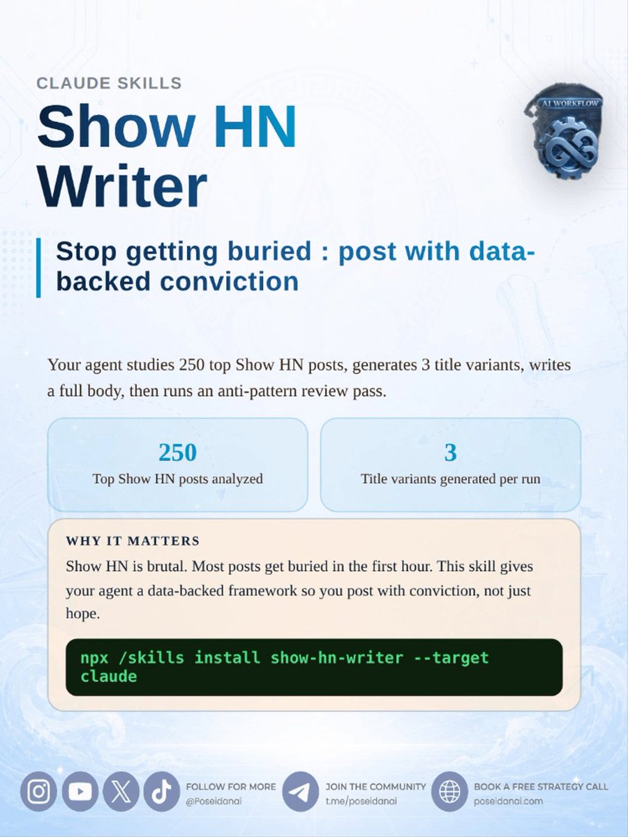 poseidanai's tweet photo. Part 2/2
𝗔𝗜 𝗪𝗢𝗥𝗞𝗙𝗟𝗢𝗪
Simple AI systems that save hours.
#AIAutomation #TechTools #Workflow #AI https://t.co/f2iEKbuzzT
