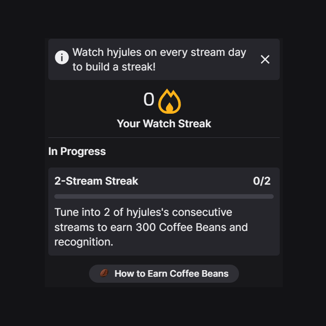 zachbussey's tweet photo. Twitch is testing 2-Stream Streak goals, instead of the 3-Stream Streak it previously required to announce in chat. https://t.co/k5a3YJWBcC