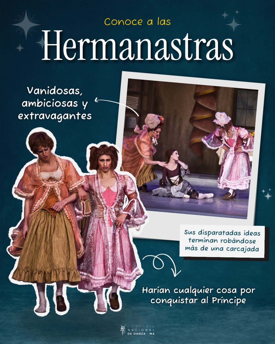 CNDanzaMX's tweet photo. Detrás de esta historia hay sueños, ambición, humor y mucha magia. ✨

Descubre a los personajes que dan vida a La Cenicienta y que hacen de este cuento de hadas una experiencia inolvidable. ✨

¿Con cuál de ellos te identificas más? 👀 https://t.co/Hha1qXGEKX