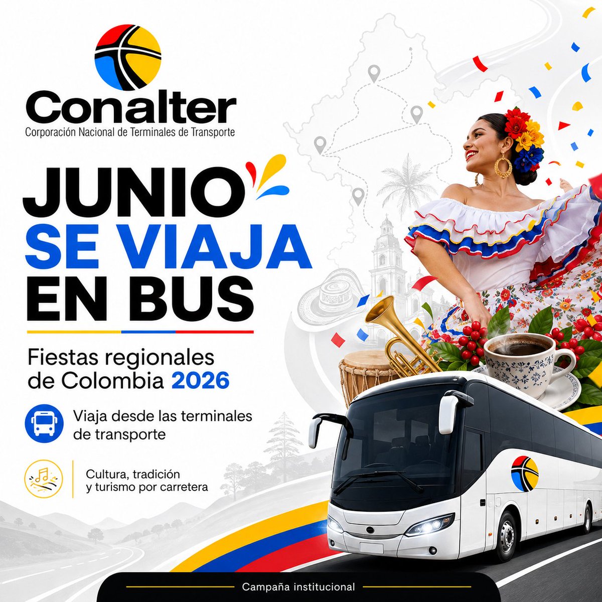 conalter's tweet photo. En Junio en Colombia no se queda quieto: suena a bambuco, porro, tango, música andina, café, lechona y folclor.

Este mes, viaja por Colombia en bus, desde las terminales de transporte.

#JunioSeViajaEnBus
#ViajaDesdeLaTerminal#EnBusporColombia 

@TerminalBogota @TerminalTunja @Terminalibague
 @TerminalCH @Terminaldt @TTGirardotSA @TermiMonteria @ttvalleduparsa @TerminalesMed @Terminal_Cucuta @terminalsangil @TerminalSanMart
@TerminalMzles @Terminal_maicao @Terminalmonteri
@terminalfusa @TerminalBAQ @TTVillavo @termisogamoso
TerminalAguachica TerminalYarumal