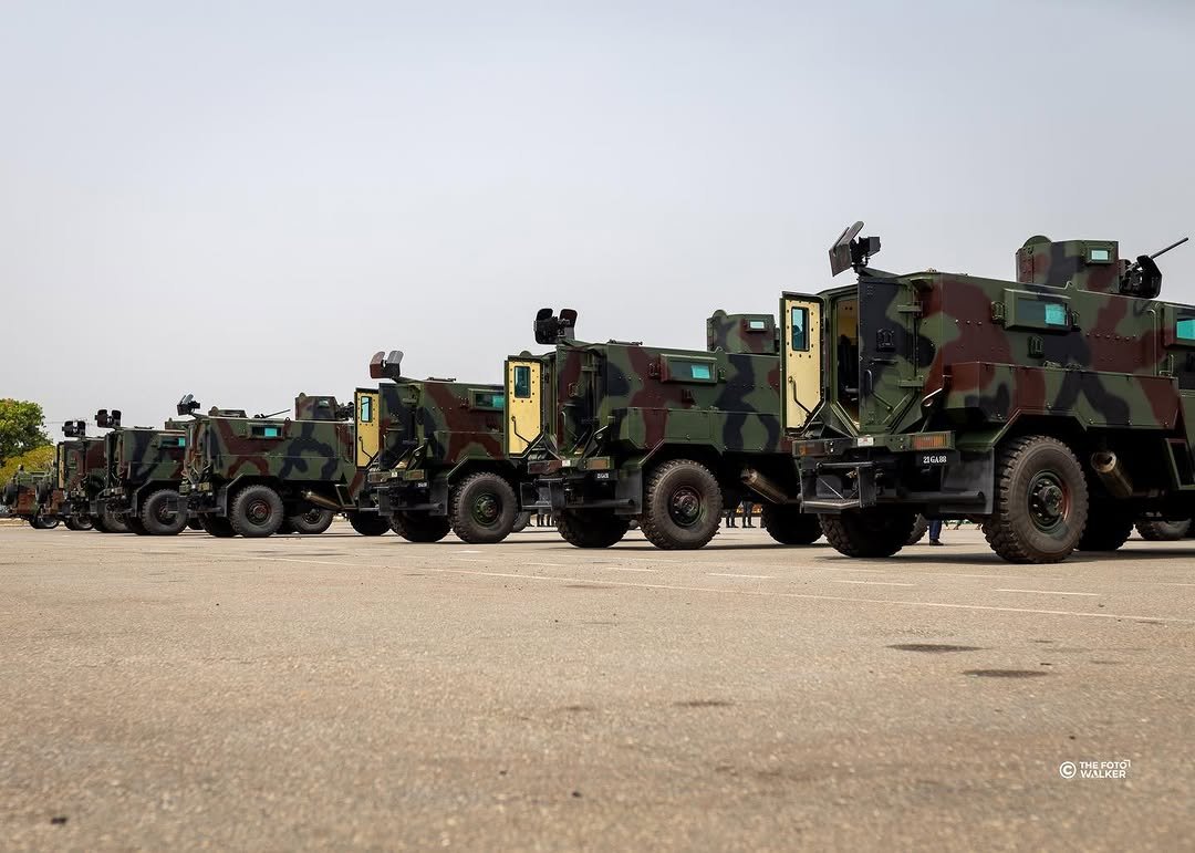 LeanderJobse's tweet photo. OTT Puma M36 of the Ghana Army, operated by the 153 Armoured Regiment based at Gondar Barracks, Burma Camp, Accra. Announced at the end of 2024, 14 of these MRAPs were donated by the USA in May 2025 https://t.co/V8rntjjX3E