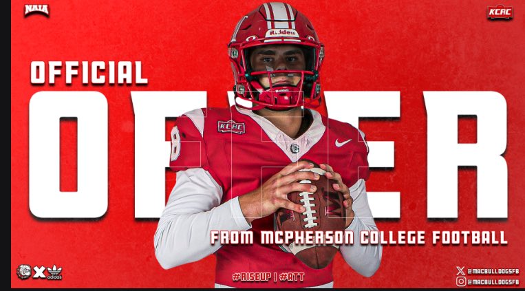 MichaelSco79290's tweet photo. After a conversation with @CoachJFisc I am blessed to receive my first offer from @MACBulldogsFB.
@CoachJewell22 @OdessaFootball @JPRockMO @WOWKCfootball https://t.co/gRtbG1IPq2
