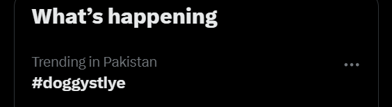 waleedmufc's tweet photo. Why #doggystyle is trending in Pakistan? What the Fuck did I miss? Any idea @HalakuKhan_ @IsmaeelFarooqi https://t.co/Jr5PHo1oeO