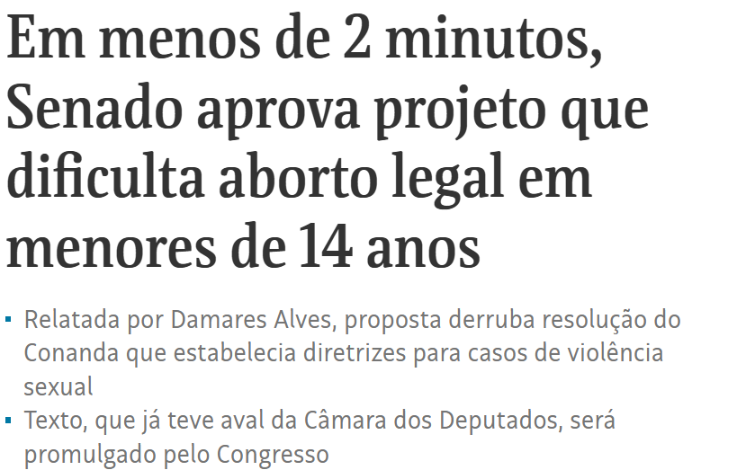 KriskaCarvalho's tweet photo. A gente não tem um minuto de paz na desgraça desse país pós Bolsonaro! Senado aprovou criança ser mãe de estuprador. E a monstra dessa atrocidade é Damares Alves! As eleições desse ano precisam mudar esse cenário! É pelas nossas vidas e pelas vidas das nossas filhas https://t.co/oJ4eGNNRSY