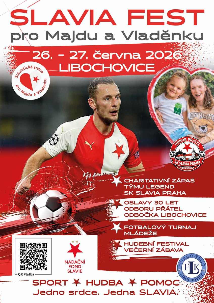 nfslavie's tweet photo. Nestihli jste o víkendu Říčany? Další šanci vidět legendy v červenobílých barvách a přispět na dobrou věc budete mít už 27. června v Libochovicích. 
@odborpratel odbočka Libochovice slaví 30 let 🥳a nejlepším dárkem pro něj bude, pokud společně pomůžeme Majdě a Vladěnce. ♥️🤍 https://t.co/zHCSv1rt9n