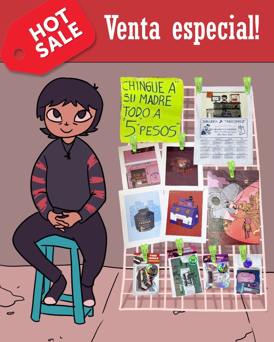 TaBeComicz's tweet photo. Último día de precios especiales de mi merch. En el hilo les comparto lo disponible :3 

Mándame mensaje si algo te interesa https://t.co/WeveVbYYIm