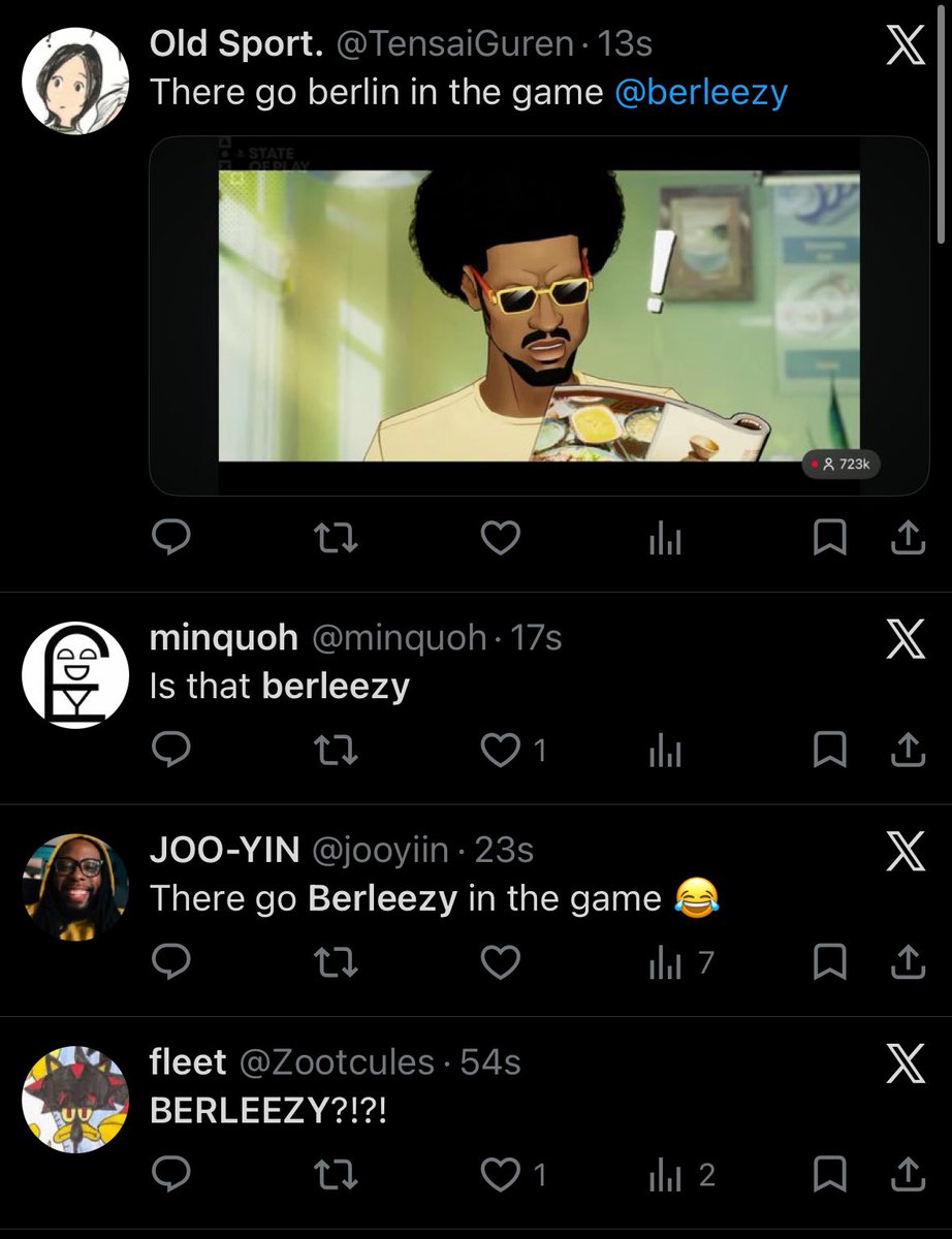 minquoh's tweet photo. LMFAOOOOO THERE GO BERLIN IN THE GAME https://t.co/MhA3N7TeFZ