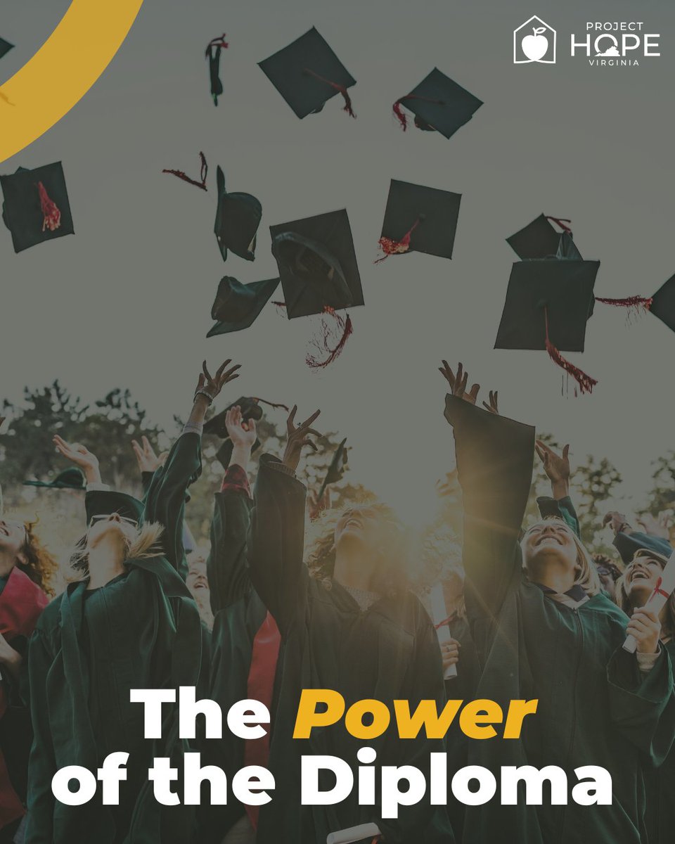 ProjectHOPE_VA's tweet photo. A diploma represents more than a milestone—it represents momentum. This Graduation Season, we celebrate students whose resilience and determination brought them to this moment. Congratulations, graduates—your achievement matters. 

#ProjectHOPEVA #CongratsGrads https://t.co/5JPOCcLUxN