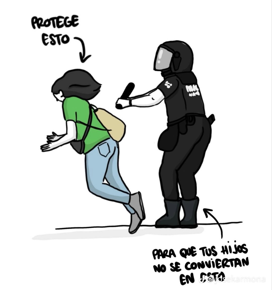 Auroraiterum's tweet photo. ¡¡¡Buenísima!!!
"Pa Servir y Proteger" 
Sobre todo la parte de "que tenga cuidado cuando salga".😏
https://t.co/RqJNDP1rpM