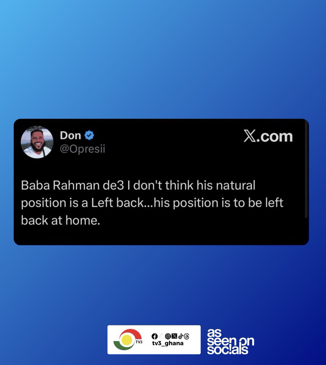 #TV3GH tweet media