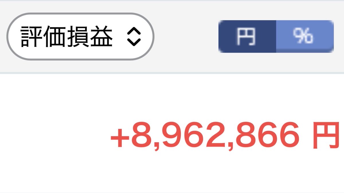 sunege_boy's tweet photo. 評価損益　+8,962,866円
890万超え記録 https://t.co/zT34I1RJvg
