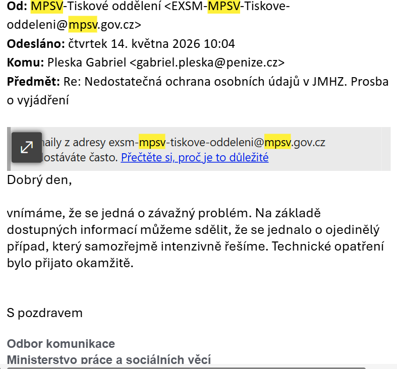 pleskapleska's tweet photo. Ty „ojedinělé případy“ se vyskytují přes tři neděle. A technická opatření se přijímala okamžitě. Nějak se to neujalo.

Tehdy ještě ÚOOÚ neměl jediný podnět. Od té doby jich má pět desítek.
#jmhz 
Viz @finmag https://t.co/50cLBTOMAk https://t.co/oYVJLgIdSb