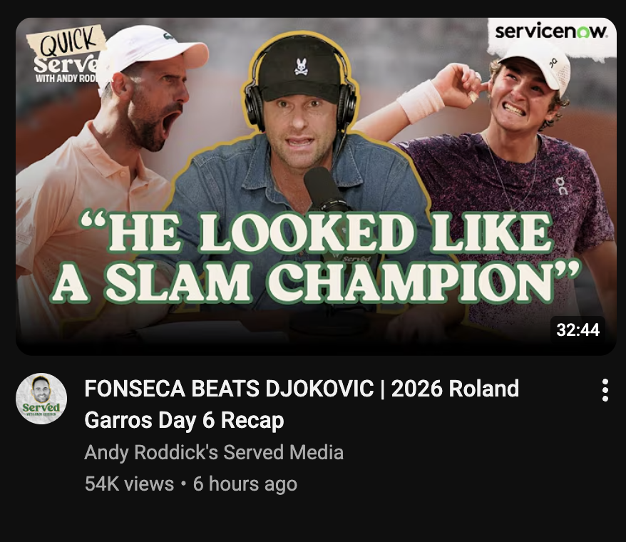 Money_On_Tennis's tweet photo. 😂 I think Andy Roddick's eyesight might just need a clay-court medical timeout bruv!

Roddick was already writing my man's Netflix documentary.

But Mensik was like:

"Nah, cancel the production" 😂😂😂 https://t.co/s1sksACnPA