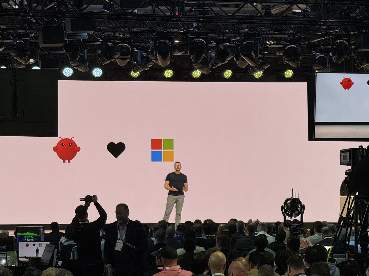 adamweststack's tweet photo. Um yeah, OpenClaw done gone Enterprise.  #MsBuild ⁦@steipete⁩ https://t.co/n01DJAz9l8