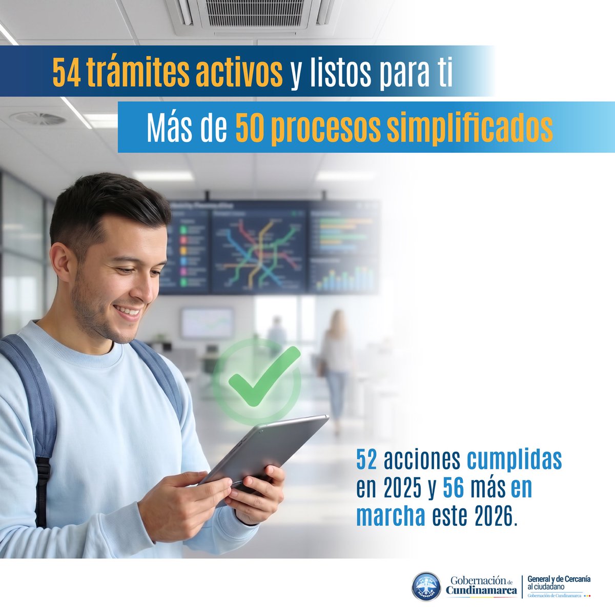 SecGeneralCundi's tweet photo. Menos filas y mayor agilidad. La @CundinamarcaGob moderniza los servicios de movilidad, @MovilidadCundi con la simplificación de más de 50 trámites institucionales. Conozca el listado de los procesos optimizados y acceda a una atención directa aquí: https://t.co/Nh1hyKETVB https://t.co/TmNHRkUNZ8
