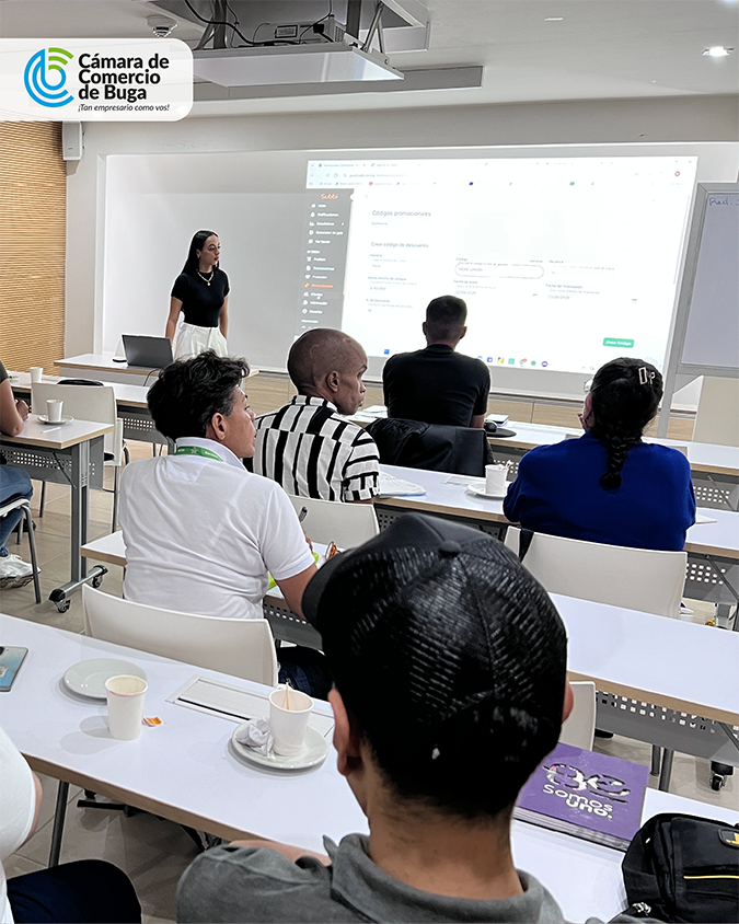 camarabuga's tweet photo. Registramos la continuación del Seminario de E-commerce y Ventas en Línea, dirigido a agencias operadoras, un espacio diseñado para brindar nuevos conocimientos sobre la importancia de llevar sus servicios al mundo virtual.

Durante este proceso, los participantes podrán fortalecer sus habilidades para optimizar sus ventas, mejorar su presencia digital y potenciar el relacionamiento con sus clientes a través de redes sociales y canales digitales.

Esta iniciativa se realiza gracias a la alianza entre la Cámara de Comercio de Buga y SUBBI, reafirmando nuestro compromiso con la transformación digital, la competitividad y el crecimiento del sector empresarial de nuestra región.

#CCBuga #Turismo #Ecommerce #VentasEnLínea