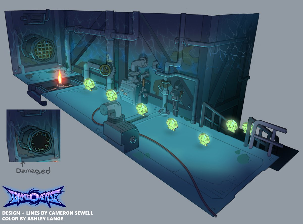 Ashlelang's tweet photo. Another area designed and lined by @Thdark101 for #Gameoverse and colored by me! A piece of Flappers' happy little game world, complete with collectable coins. https://t.co/IITWetPpsf