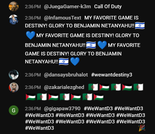 ManicUCW's tweet photo. The entire live stream chat for the State of Play is just this ad nauseum https://t.co/QsF4GK5Tcy