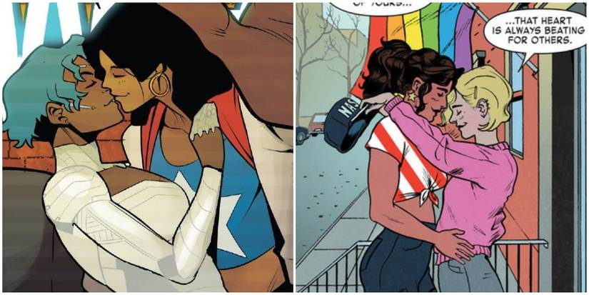 comicvisibility's tweet photo. The 2nd queer comic character of the day is dimension-traveling America Chavez aka Miss America from Marvel, who is a lesbian!   

She was introduced in Vengeance, then joined the Young Avengers (2013) and got a solo with America (2017). https://t.co/JZ8ldlv3AX