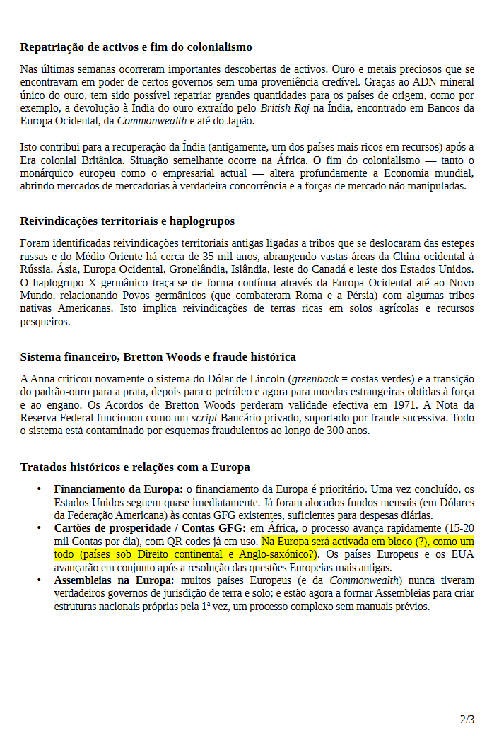RestaurarPortug's tweet photo. EUROPA HISTÓRICA SOB A LUPA — (Fiduciária do governo De direito Americano | The American States Assemblies  – Weekly Webinar – June 01, 2026):
Áudio: https://t.co/74ZbL47i5k
Vídeo: https://t.co/wxfQ0ucItO https://t.co/FbKiYKwawm