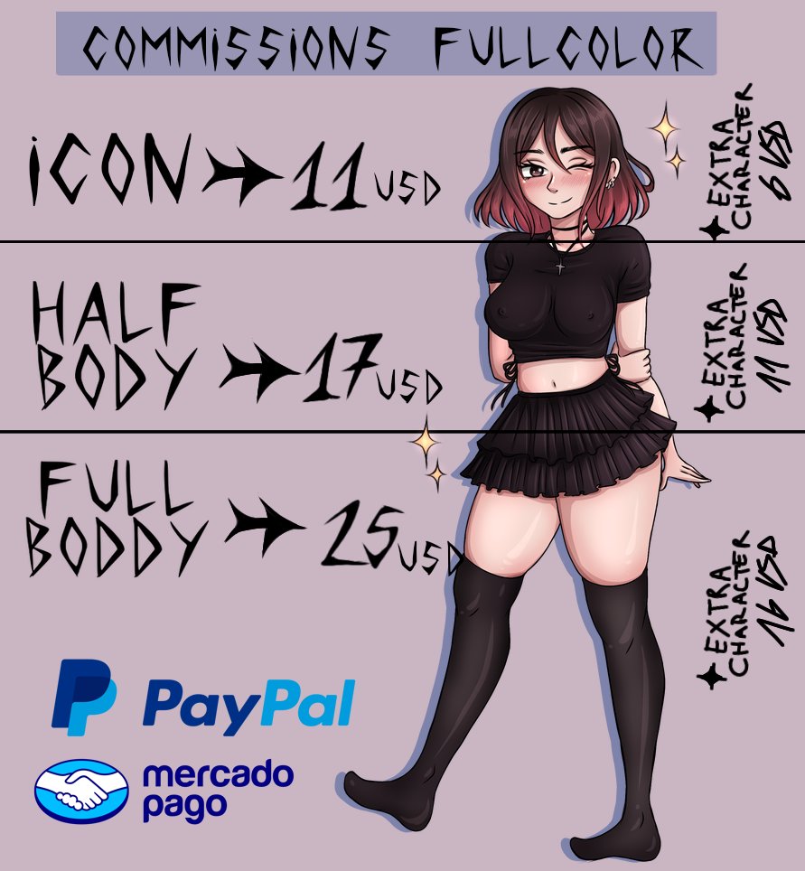 michinmichan's tweet photo. Hi! I had some problems last month and it was basically difficult to live 👀 but I'm doing better now hehe so I'm going to celebrate by opening commissions again! I would appreciate any kind of support 💓 
Thank you! https://t.co/oNYjUmsiKf