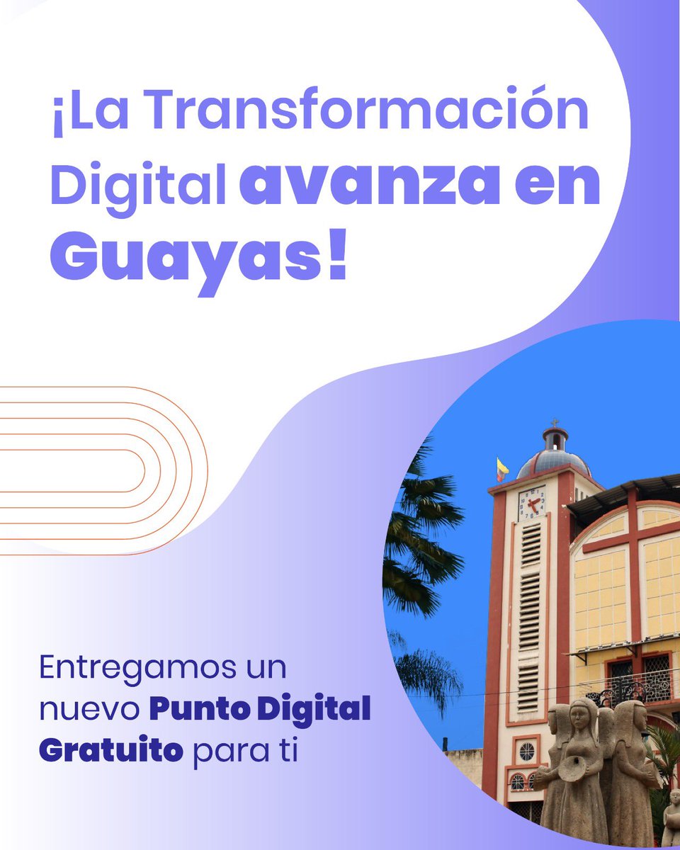 Telecom_Ec's tweet photo. 📍 ¡La transformación digital sigue llegando a más territorios!

Mañana inauguraremos el Punto Digital Gratuito Naranjito, un nuevo espacio donde la ciudadanía podrá acceder gratuitamente a capacitaciones en TIC, herramientas tecnológicas y servicios digitales. 💻🌐

🤝 Además, tendremos una Brigada Social con la participación de varias instituciones del Estado para acercar más servicios a la comunidad.

#GobiernoDelEcuador