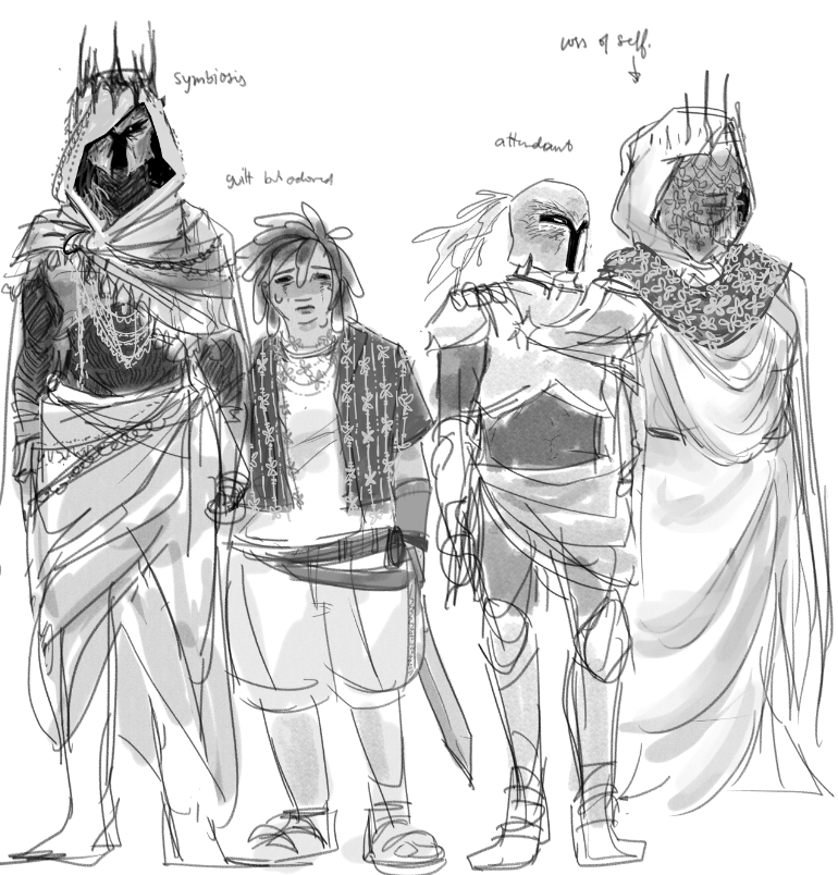 serpiobscura's tweet photo. #slimeknight (yuri) vessel dynamics i was thinking bout...   vessel (submissive like a guard dog) x non-vessel (sheep that won't stop sticking head btwn their jaws...) is veryyy fun in either direction
https://t.co/gLvxU81jYB https://t.co/5aqZpkDIKR